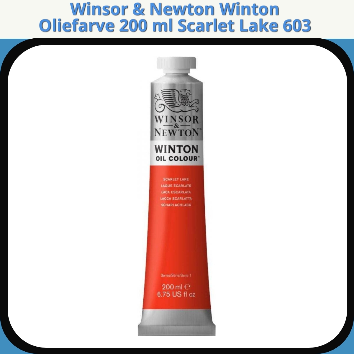 Anmeldelse af Winsor & Newton Winton Oliefarve 200 ml Scarlet Lake 603