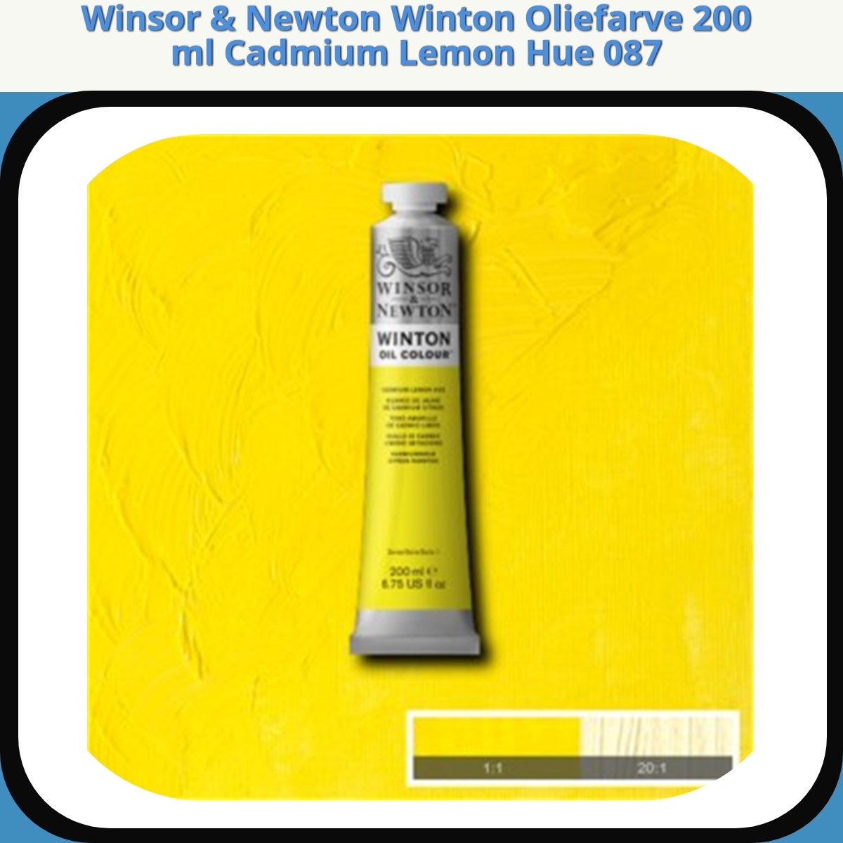Anmeldelse af Winsor & Newton Winton Oliefarve 200 ml Cadmium Lemon Hue 087