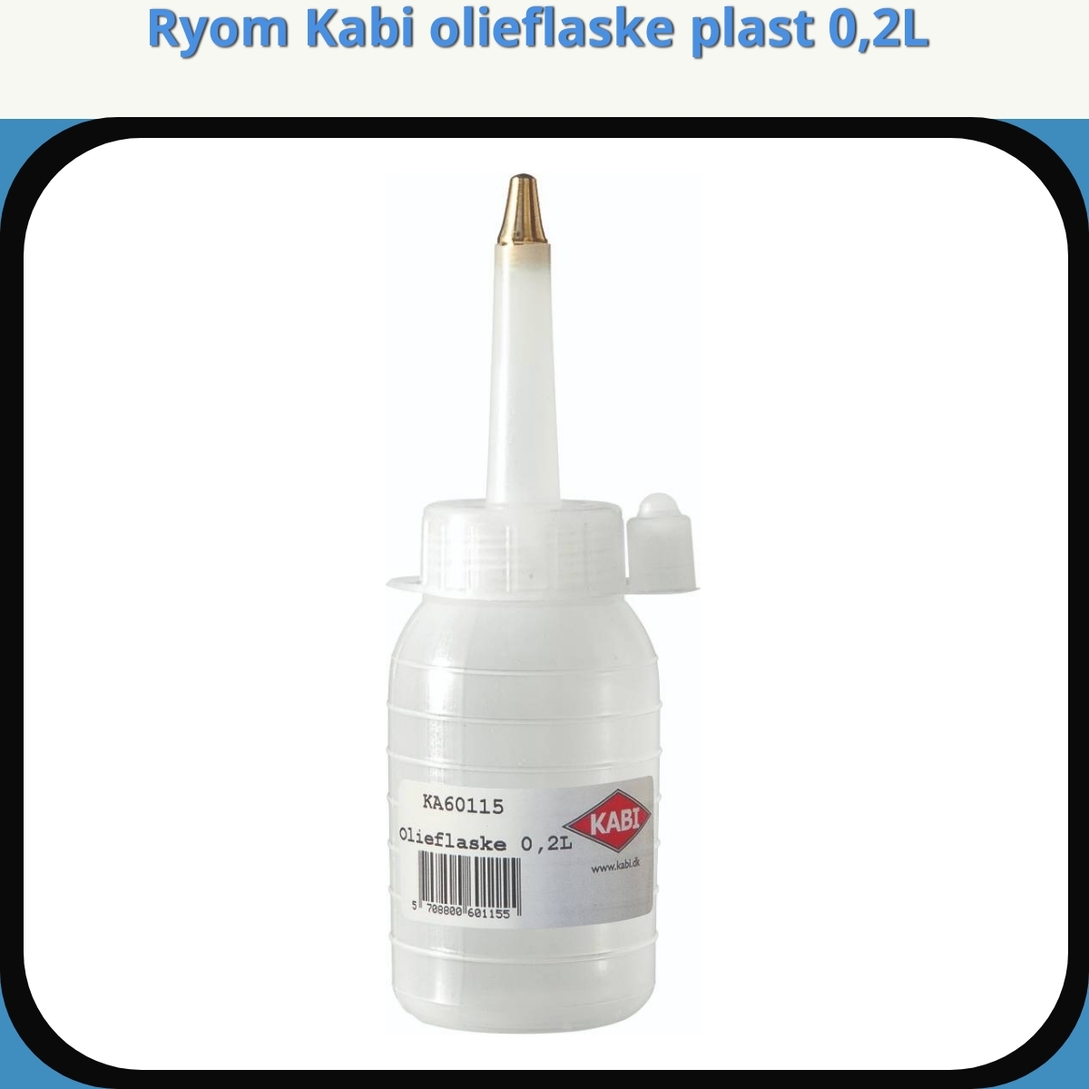 Anmeldelse af Ryom Kabi olieflaske plast 0,2L