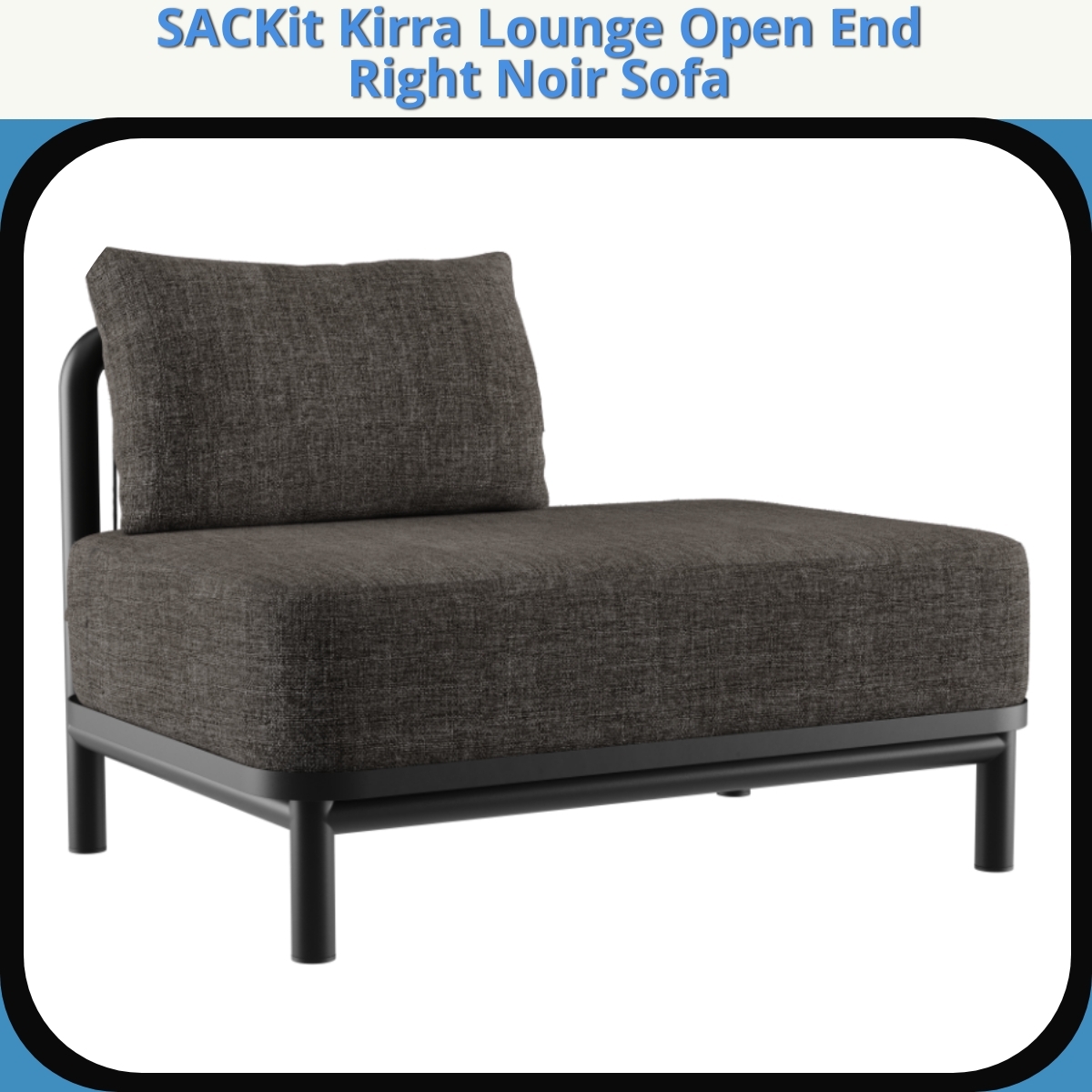 Anmeldelse af SACKit Kirra Lounge Open End Right Noir Sofa