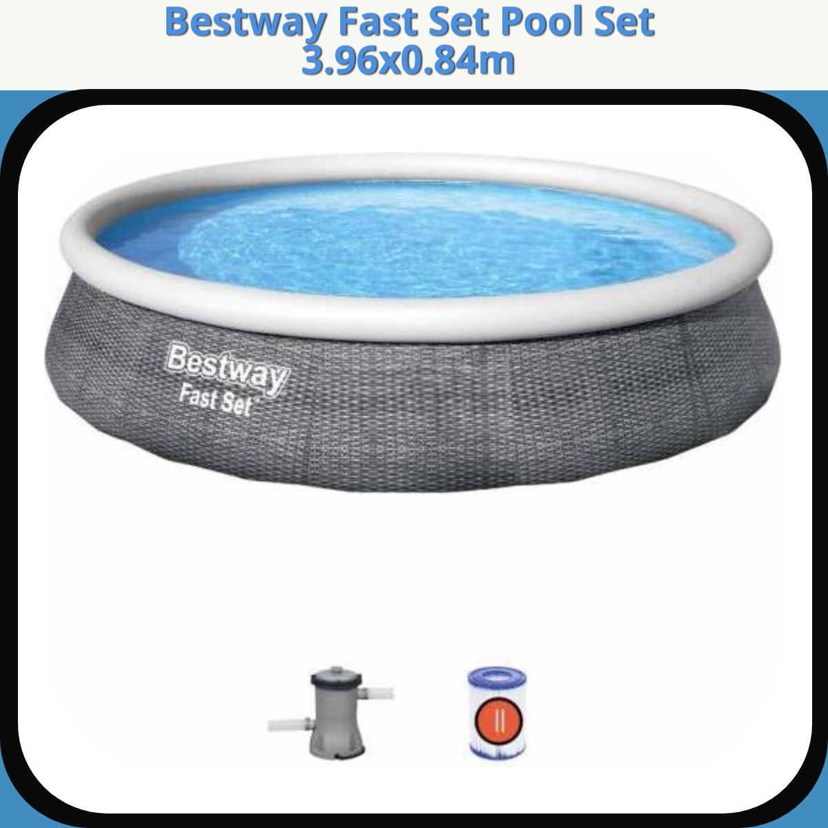 Anmeldelse af Bestway Fast Set Pool Set 3.96x0.84m