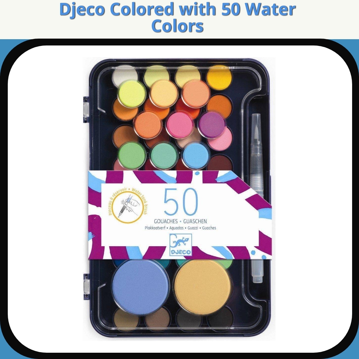 Anmeldelse af Djeco Colored with 50 Water Colors