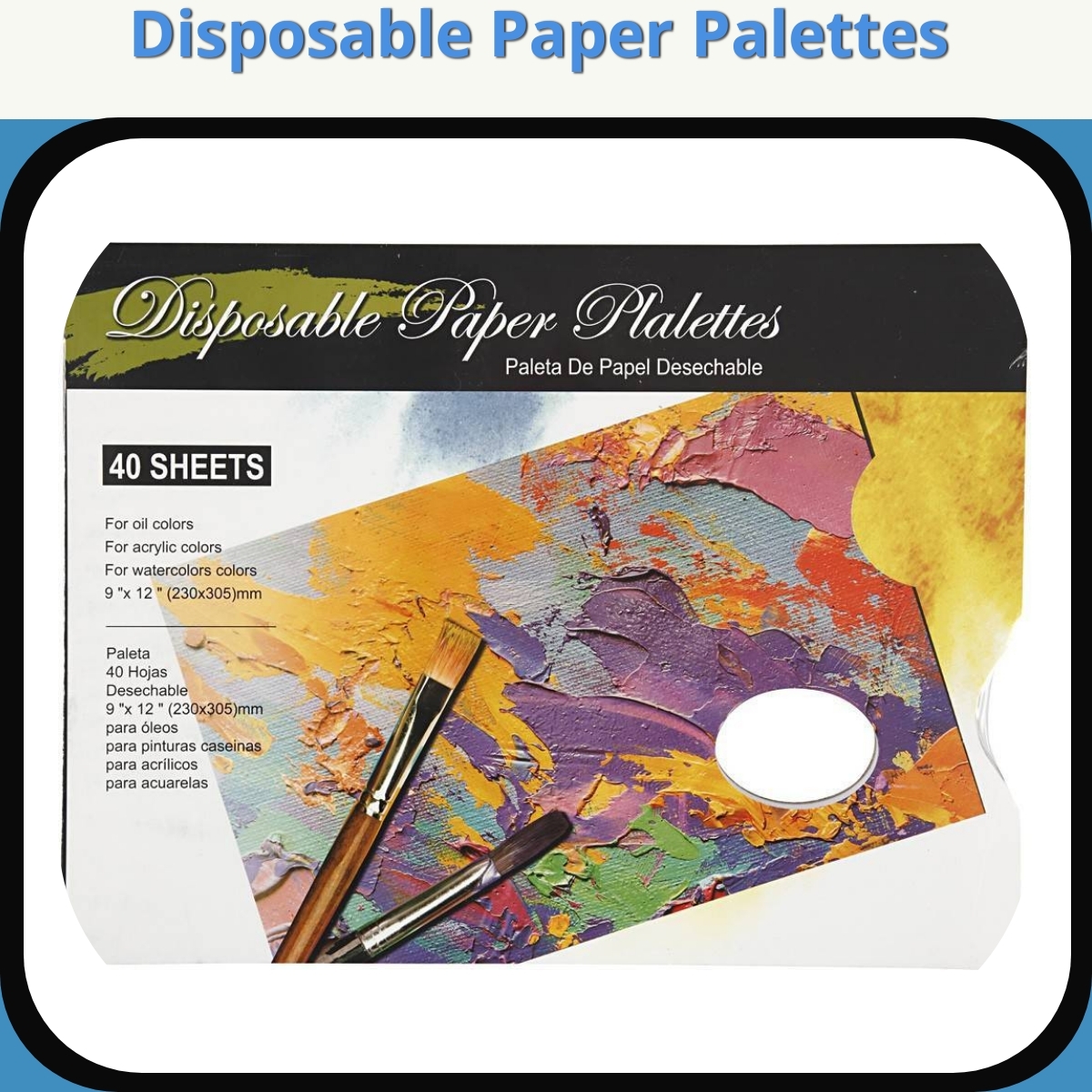 Anmeldelse af Disposable Paper Palettes