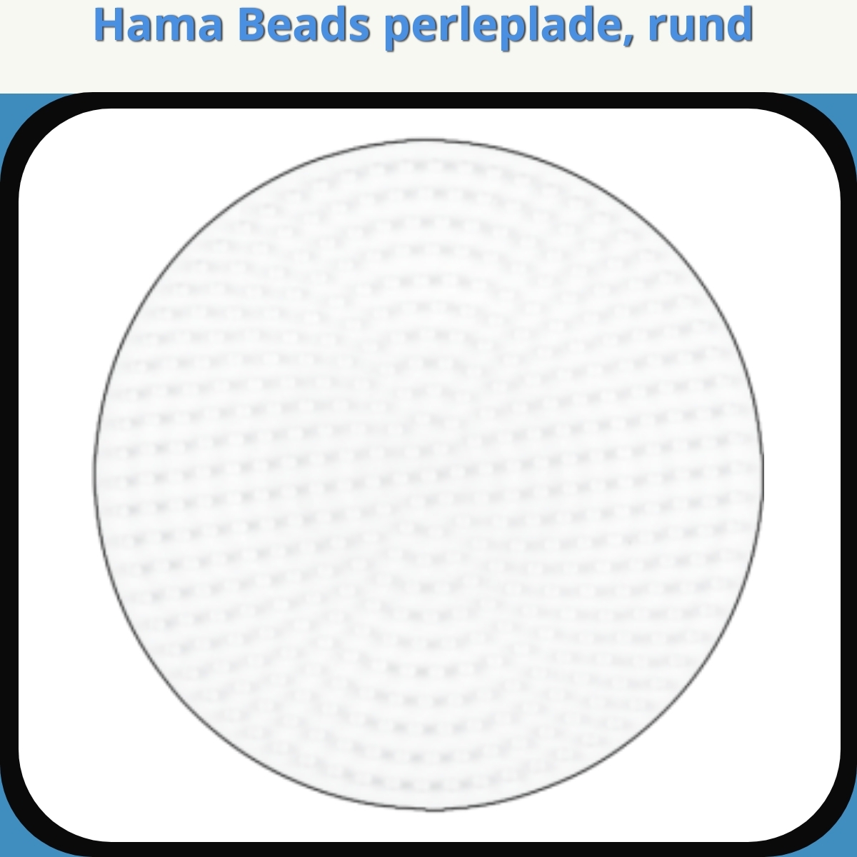 Anmeldelse af Hama Beads perleplade, rund