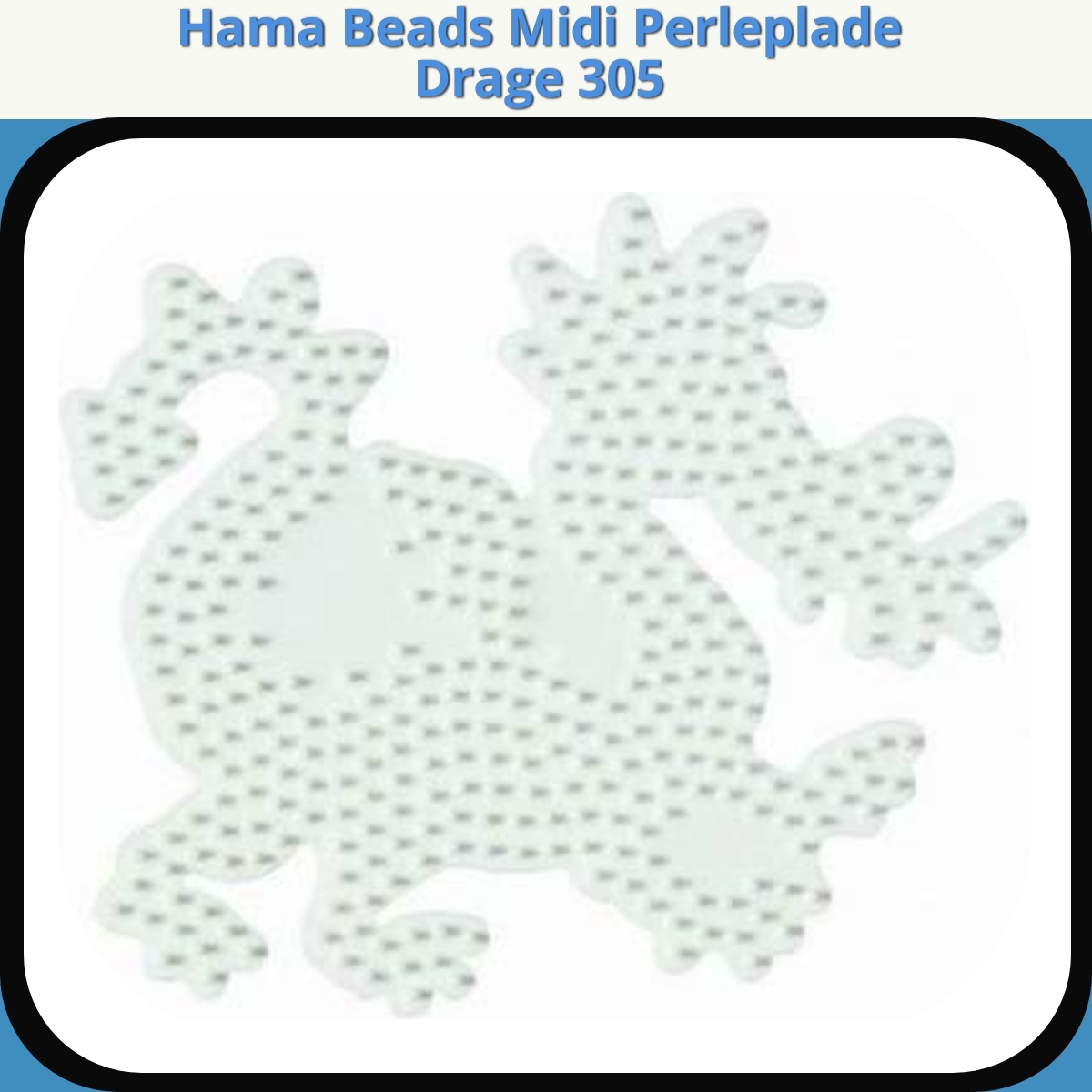 Anmeldelse af Hama Beads Midi Perleplade Drage 305