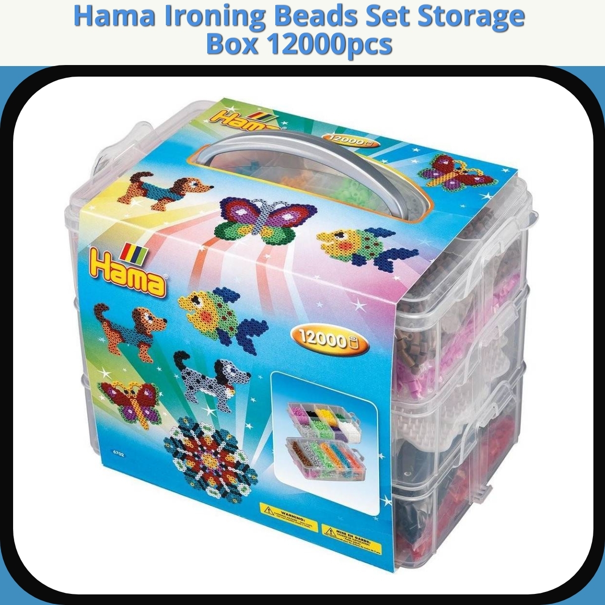 Anmeldelse af Hama Ironing Beads Set Storage Box 12000pcs