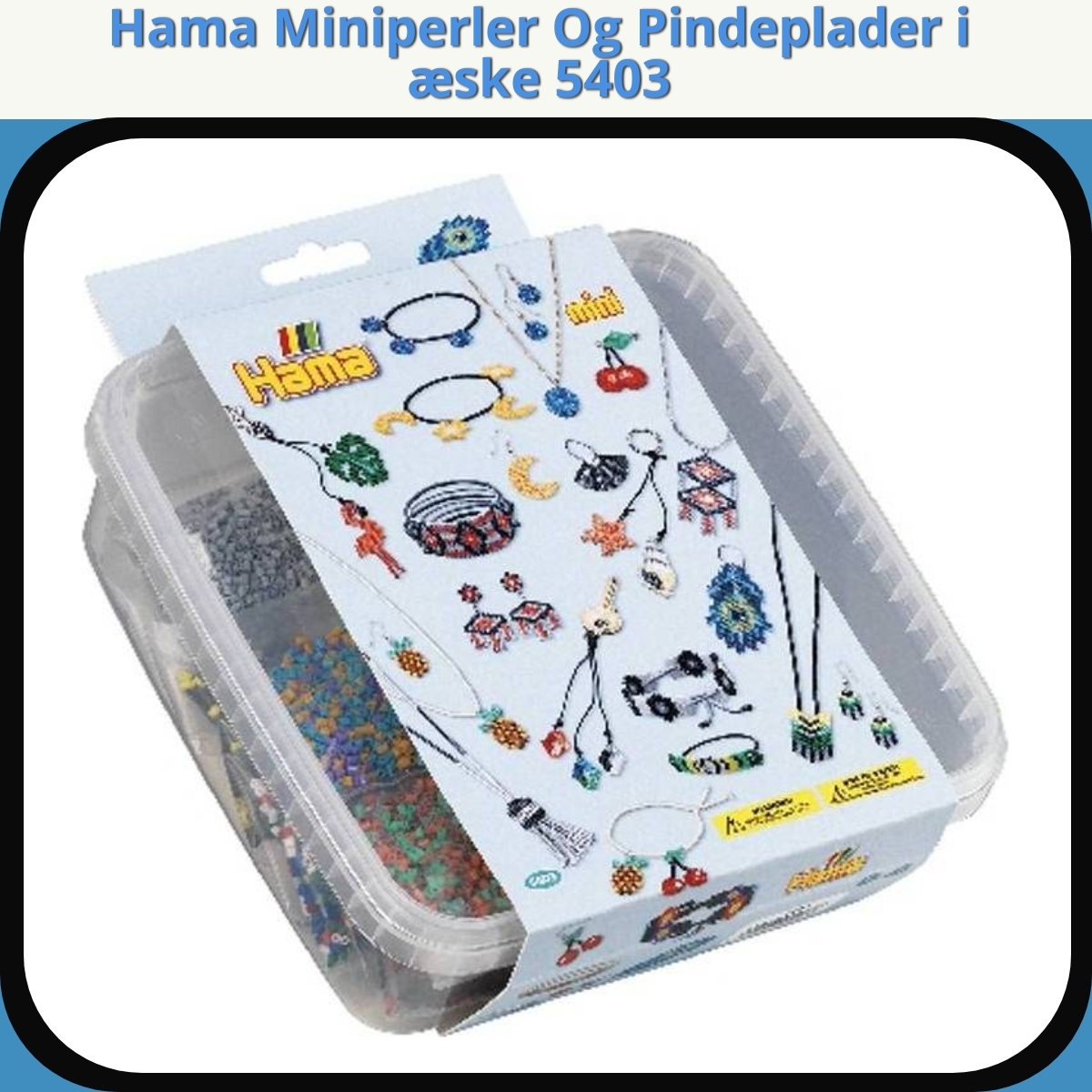 Anmeldelse af Hama Miniperler Og Pindeplader i æske 5403