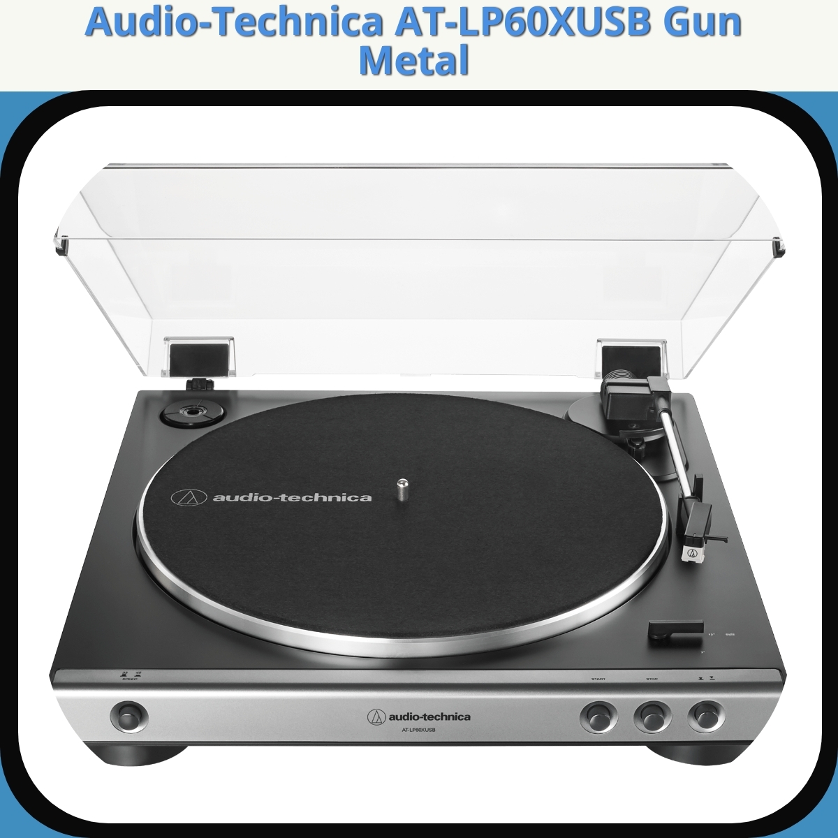 Anmeldelse af Audio-Technica AT-LP60XUSB Gun Metal