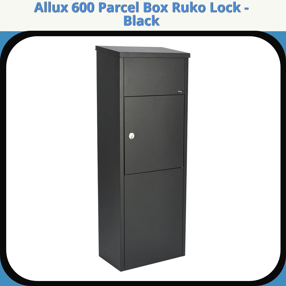 Anmeldelse af Allux 600 Parcel Box Ruko Lock - Black