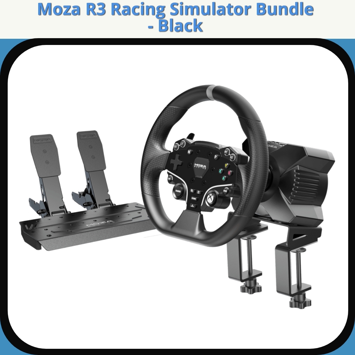 Anmeldelse af Moza R3 Racing Simulator Bundle - Black