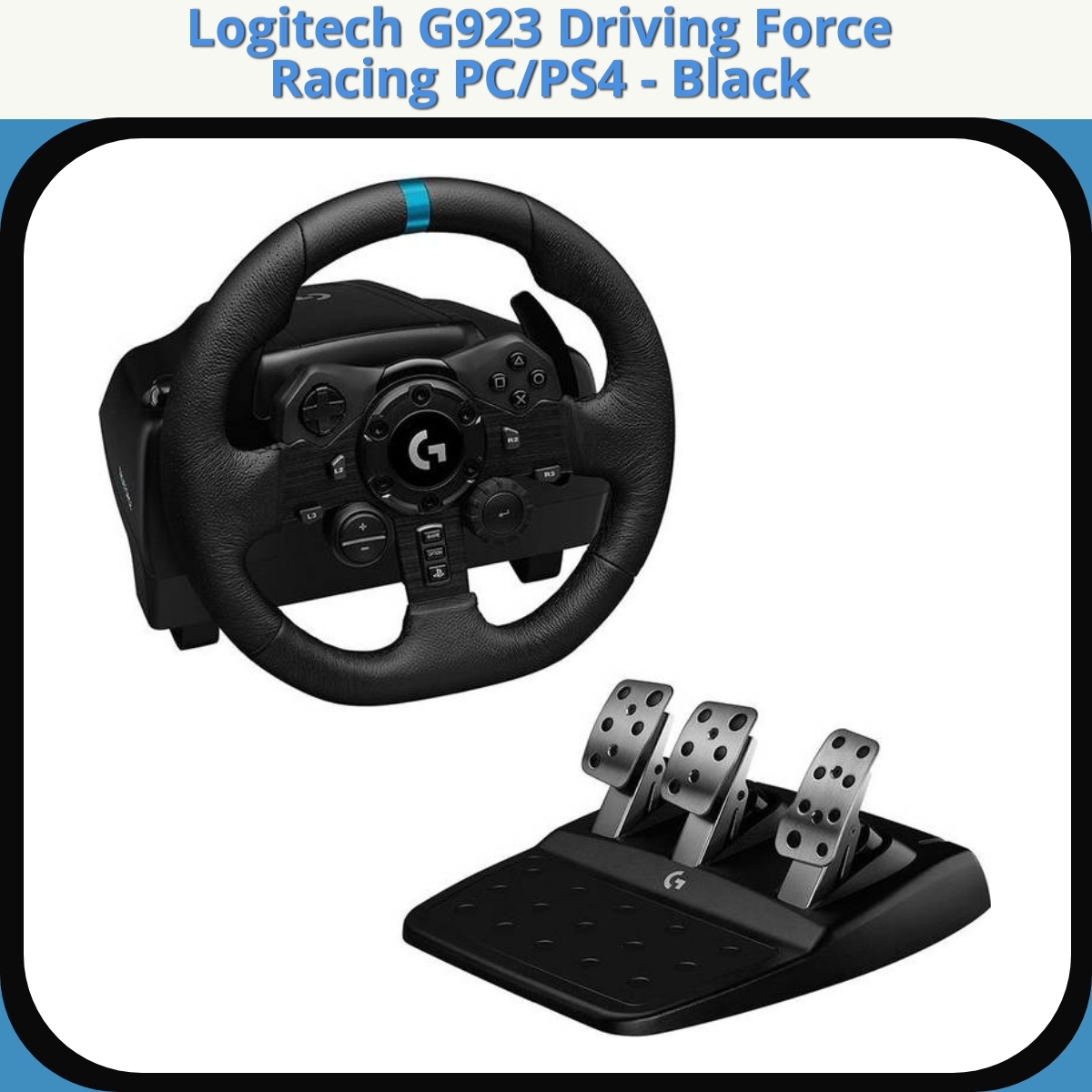 Anmeldelse af Logitech G923 Driving Force Racing PC/PS4 - Black