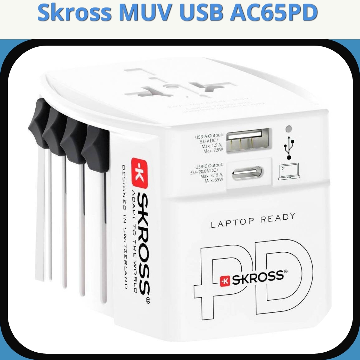 Anmeldelse af Skross MUV USB AC65PD