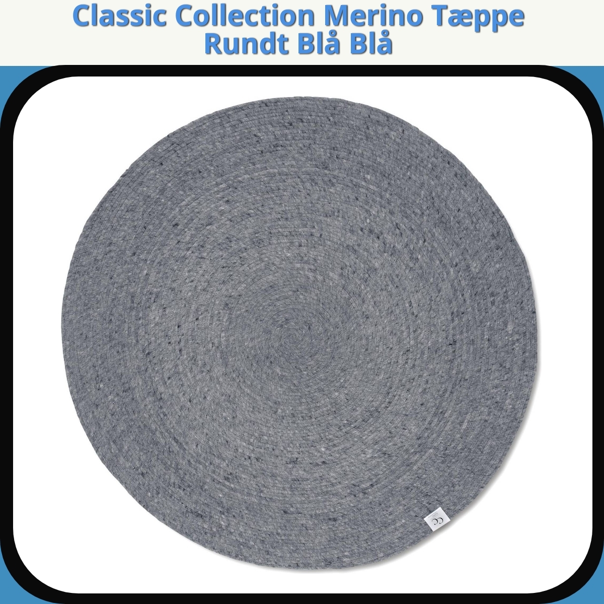 Anmeldelse af Classic Collection Merino Tæppe Rundt Blå Blå