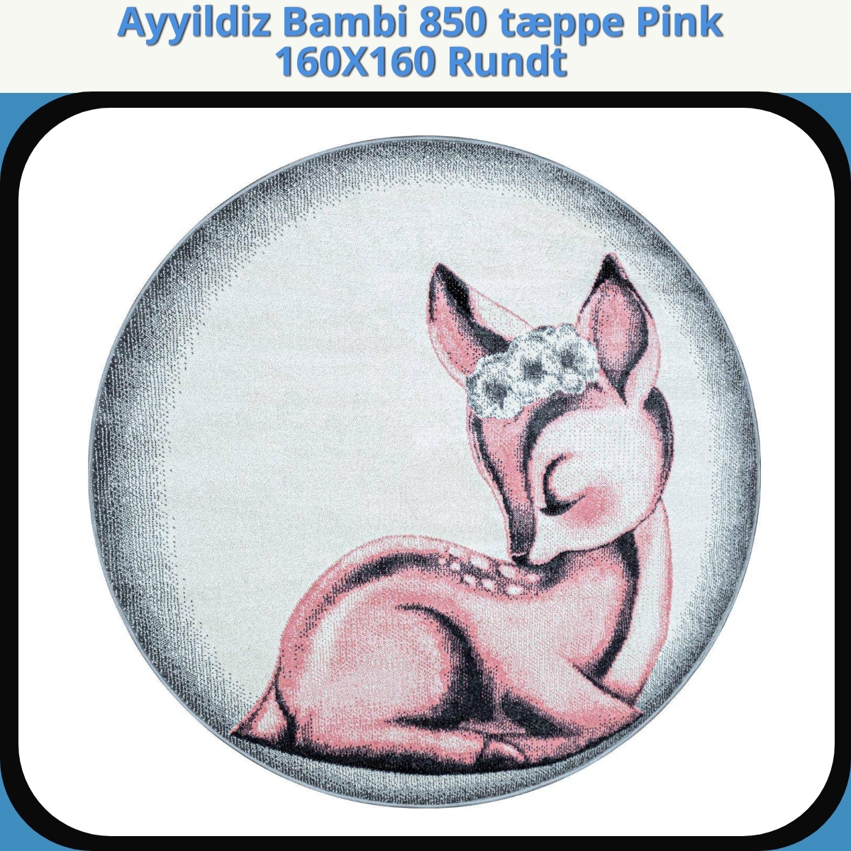 Anmeldelse af Ayyildiz Bambi 850 tæppe Pink 160X160 Rundt