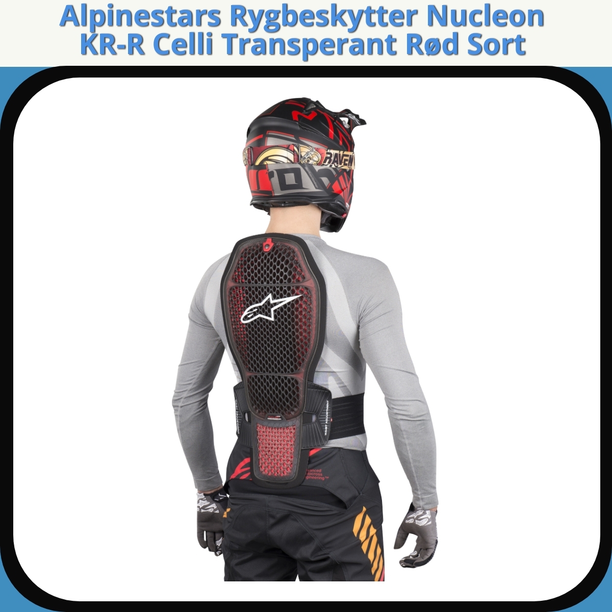 Anmeldelse af Alpinestars Rygbeskytter Nucleon KR-R Celli Transperant Rød Sort
