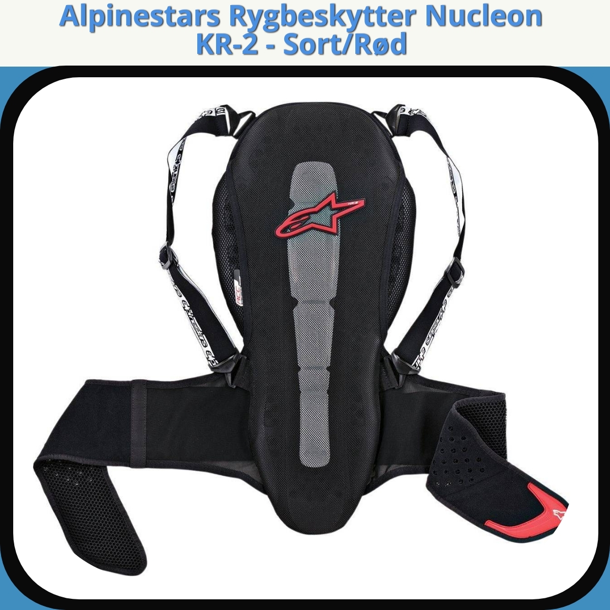 Anmeldelse af Alpinestars Rygbeskytter Nucleon KR-2 - Sort/Rød