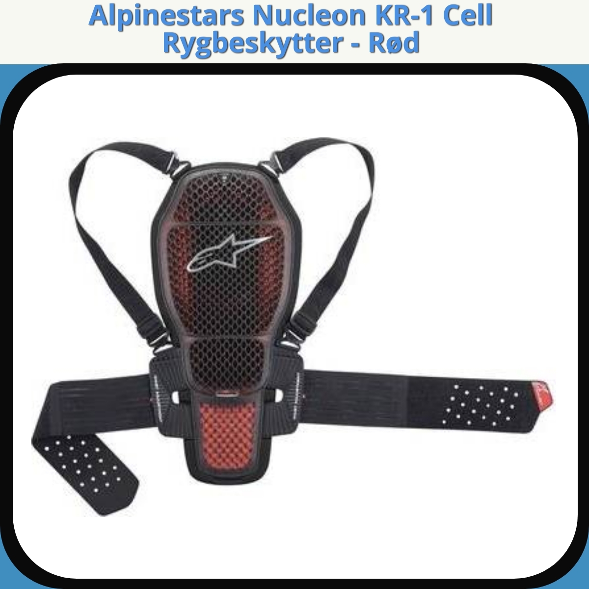 Anmeldelse af Alpinestars Nucleon KR-1 Cell Rygbeskytter - Rød