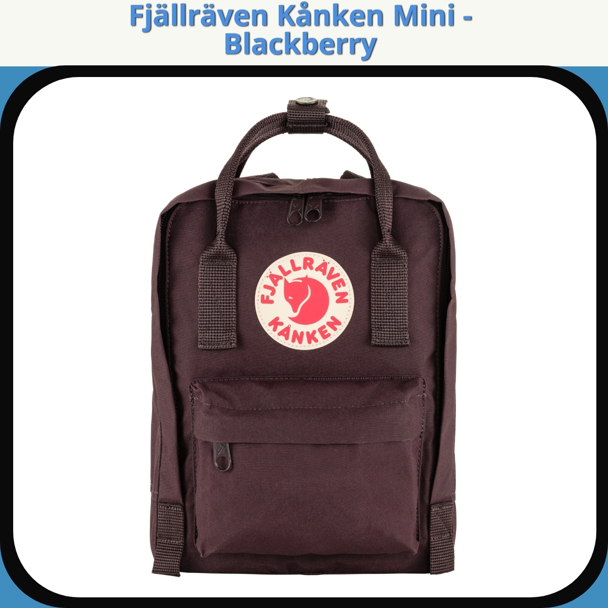 Anmeldelse af Fjällräven Kånken Mini - Blackberry