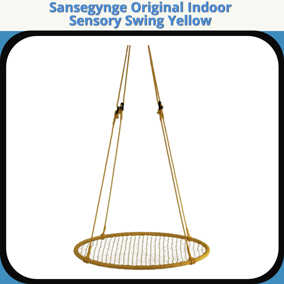 Anmeldelse af Sansegynge Original Indoor Sensory Swing Yellow