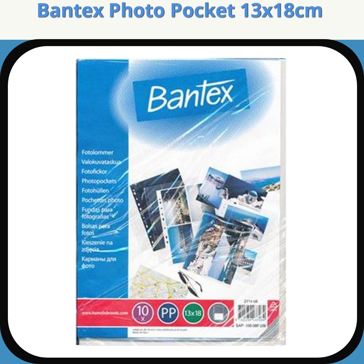 Anmeldelse af Bantex Photo Pocket 13x18cm