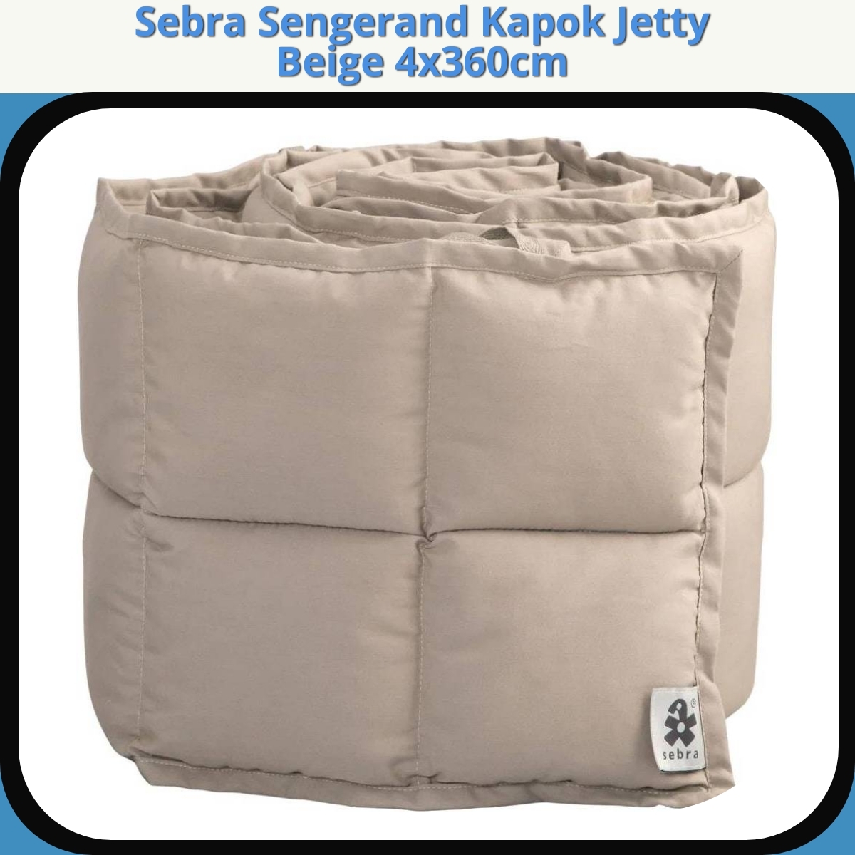 Anmeldelse af Sebra Sengerand Kapok Jetty Beige 4x360cm