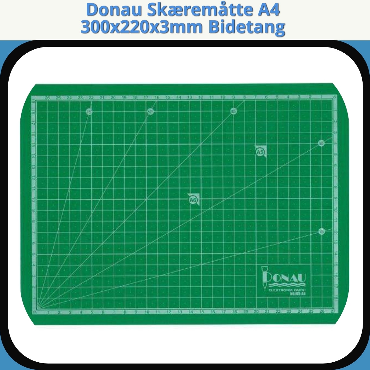 Anmeldelse af Donau Skæremåtte A4 300x220x3mm Bidetang