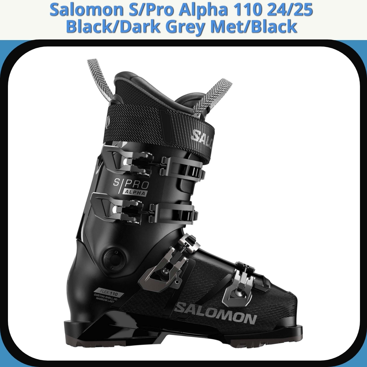 Anmeldelse af Salomon S/Pro Alpha 110 24/25 Black/Dark Grey Met/Black