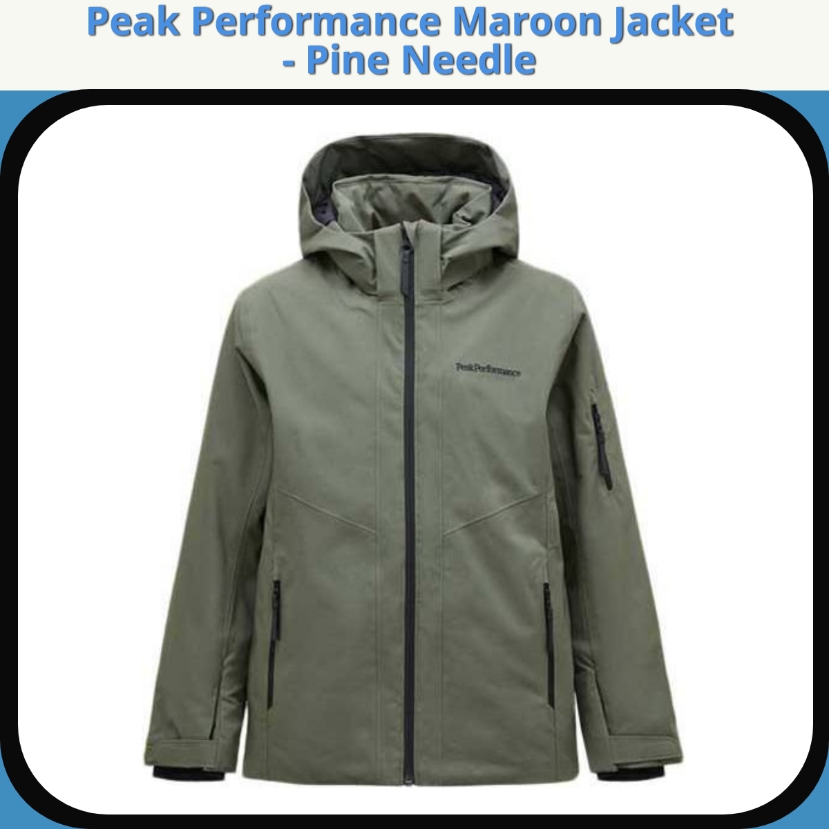 Anmeldelse af Peak Performance Maroon Jacket - Pine Needle