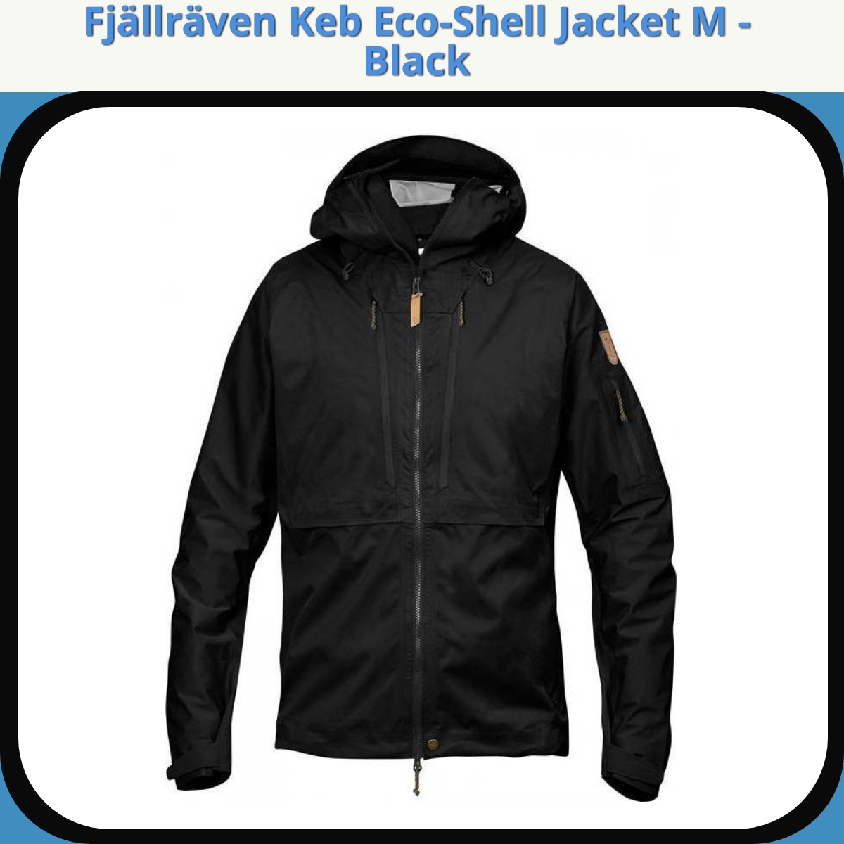 Anmeldelse af Fjällräven Keb Eco-Shell Jacket M - Black
