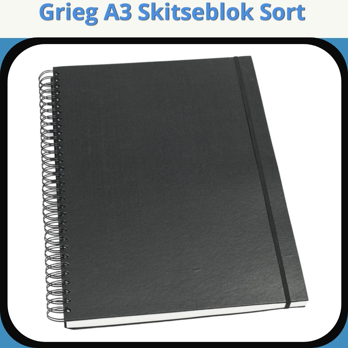 Anmeldelse af Grieg A3 Skitseblok Sort