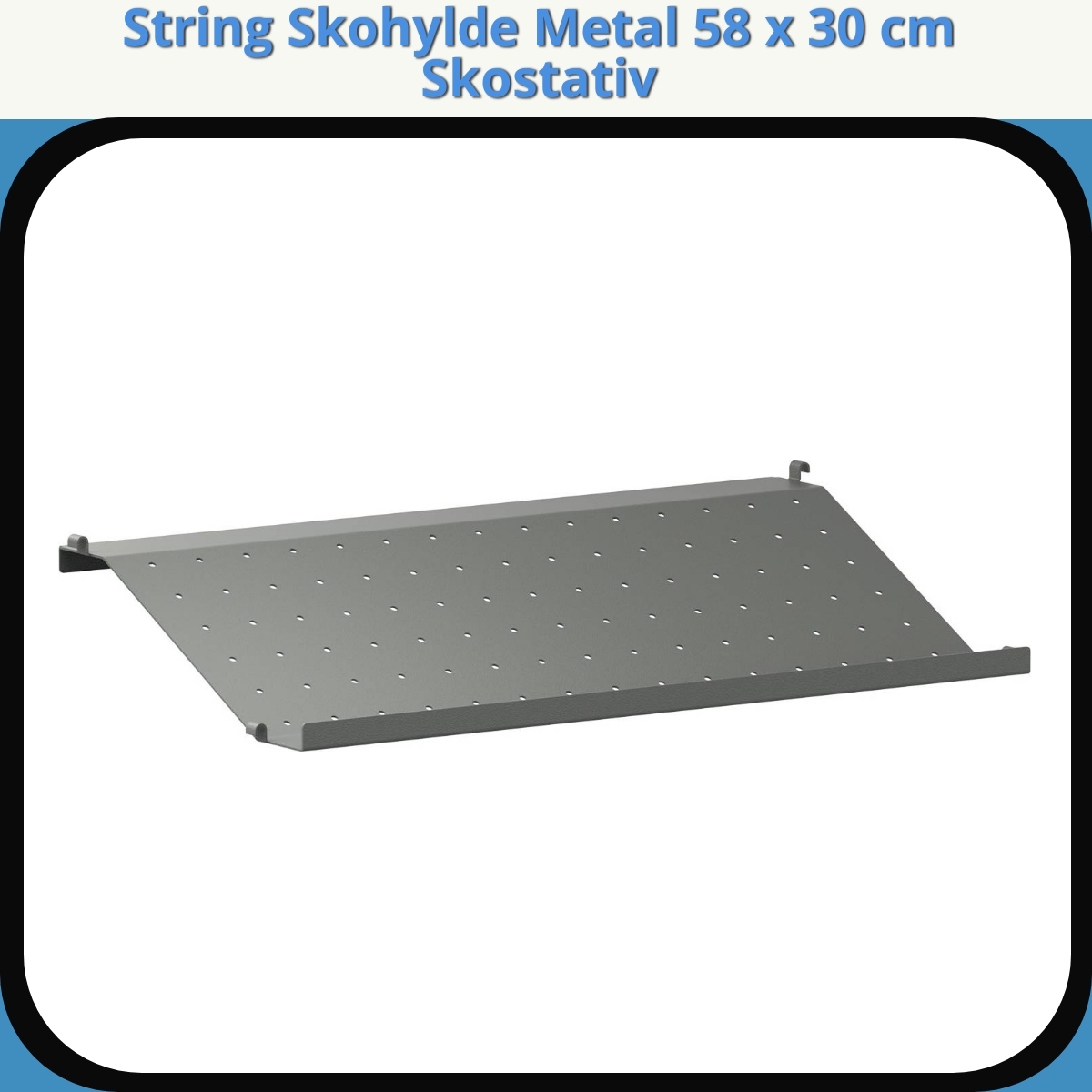 Anmeldelse af String Skohylde Metal 58 x 30 cm Skostativ