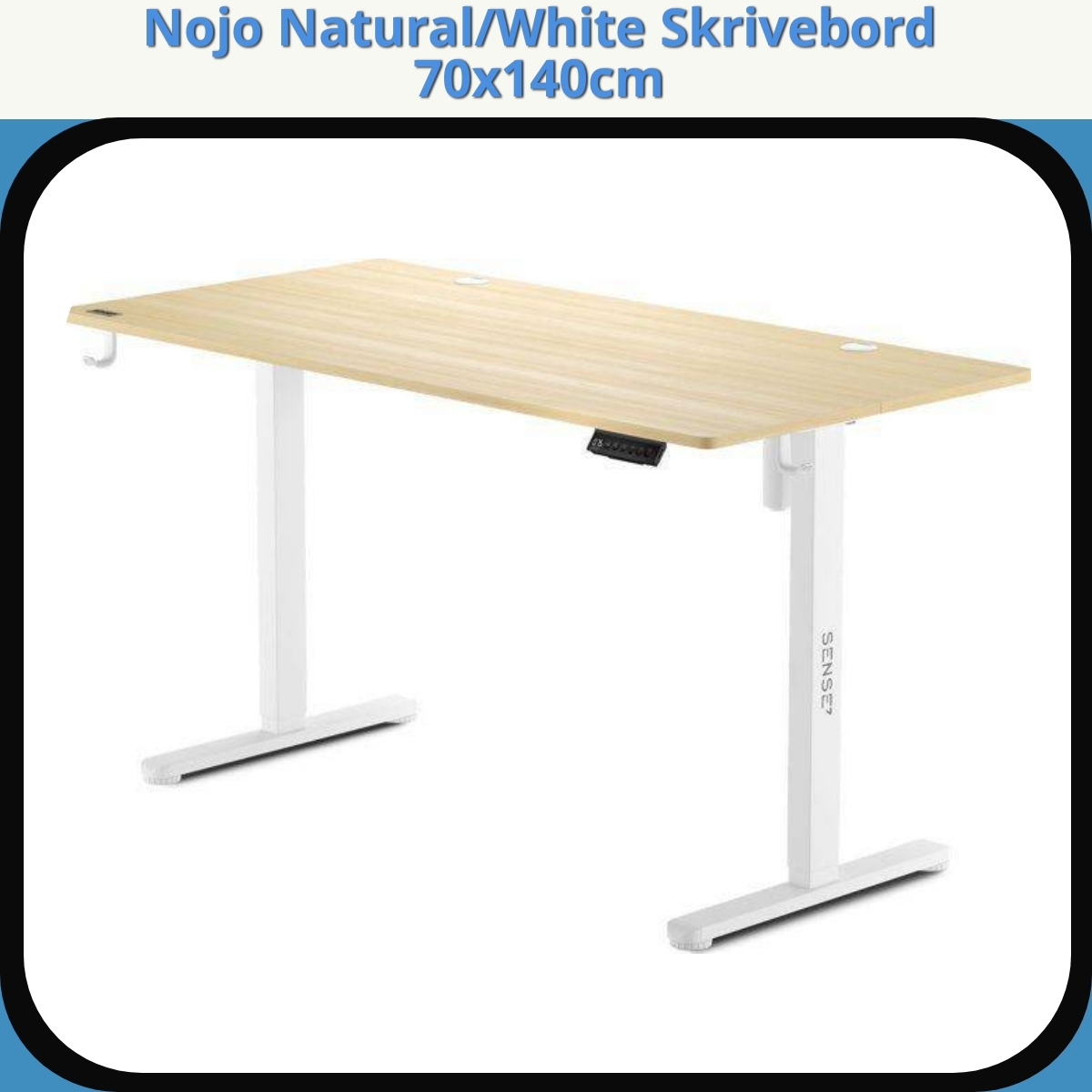 Anmeldelse af Nojo Natural/White Skrivebord 70x140cm