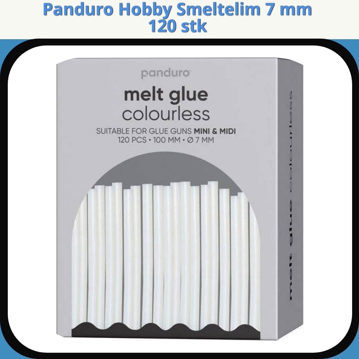 Anmeldelse af Panduro Hobby Smeltelim 7 mm 120 stk