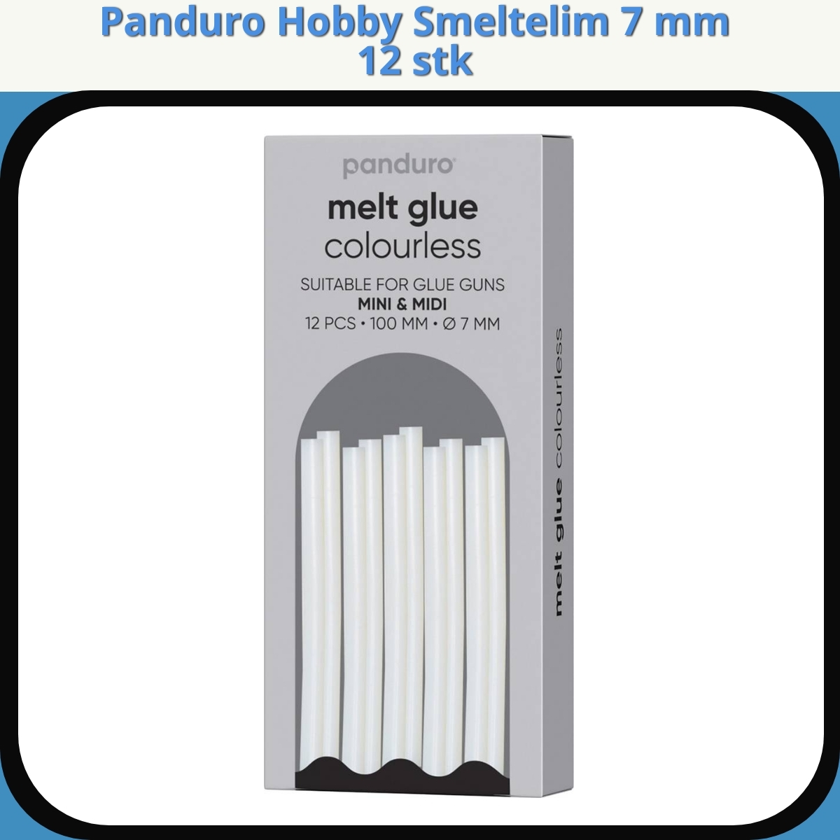 Anmeldelse af Panduro Hobby Smeltelim 7 mm 12 stk