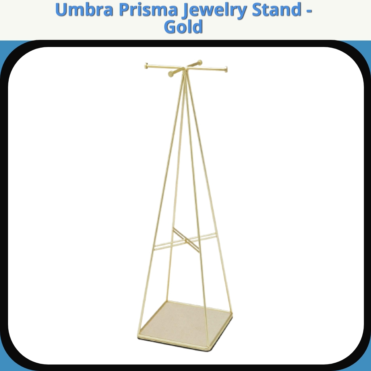 Anmeldelse af Umbra Prisma Jewelry Stand - Gold