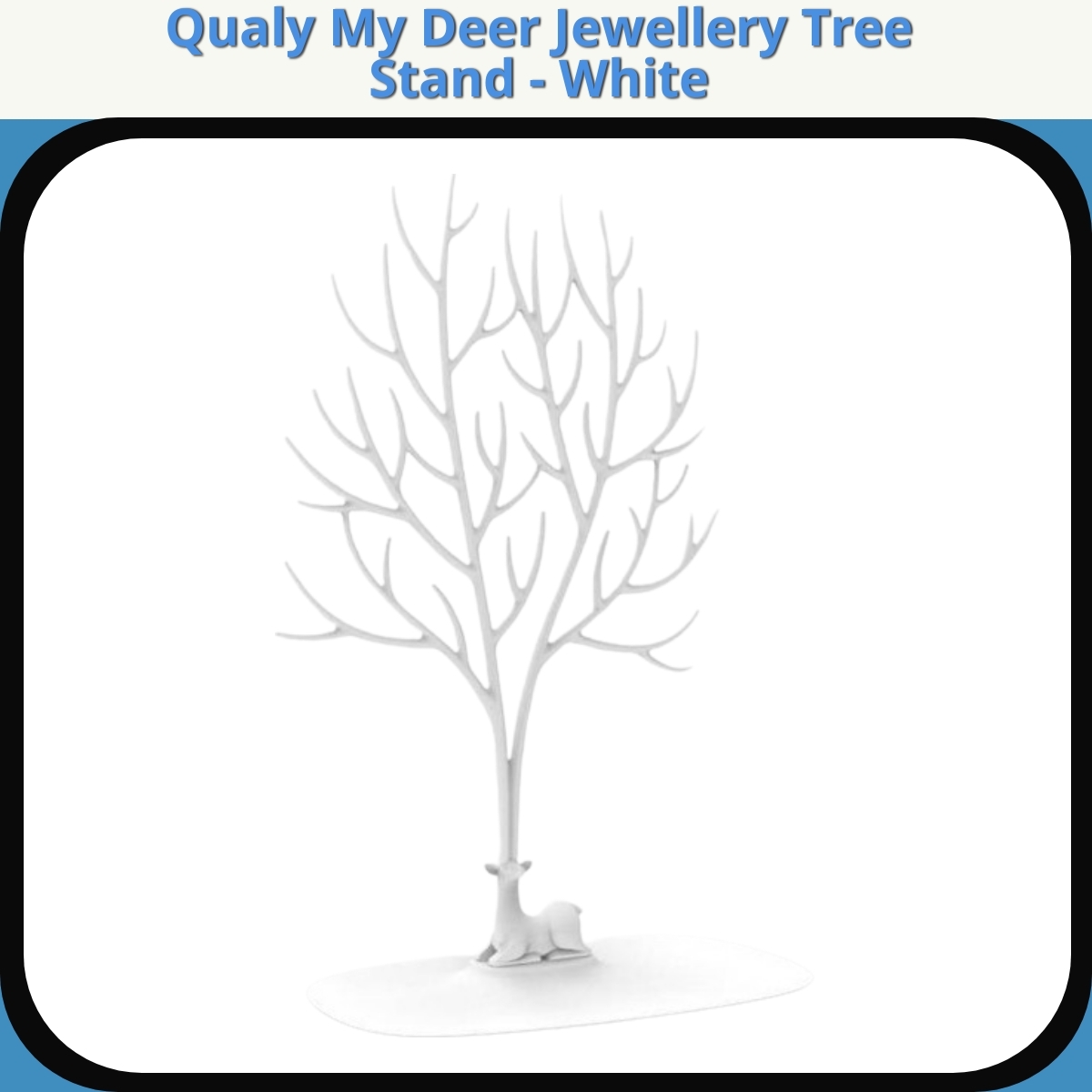 Anmeldelse af Qualy My Deer Jewellery Tree Stand - White