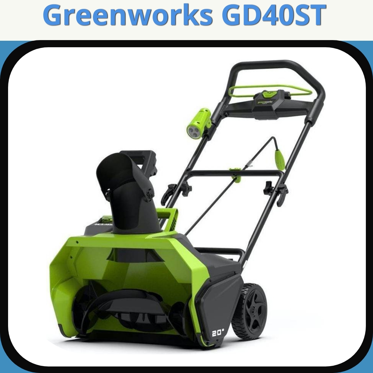 Anmeldelse af Greenworks GD40ST