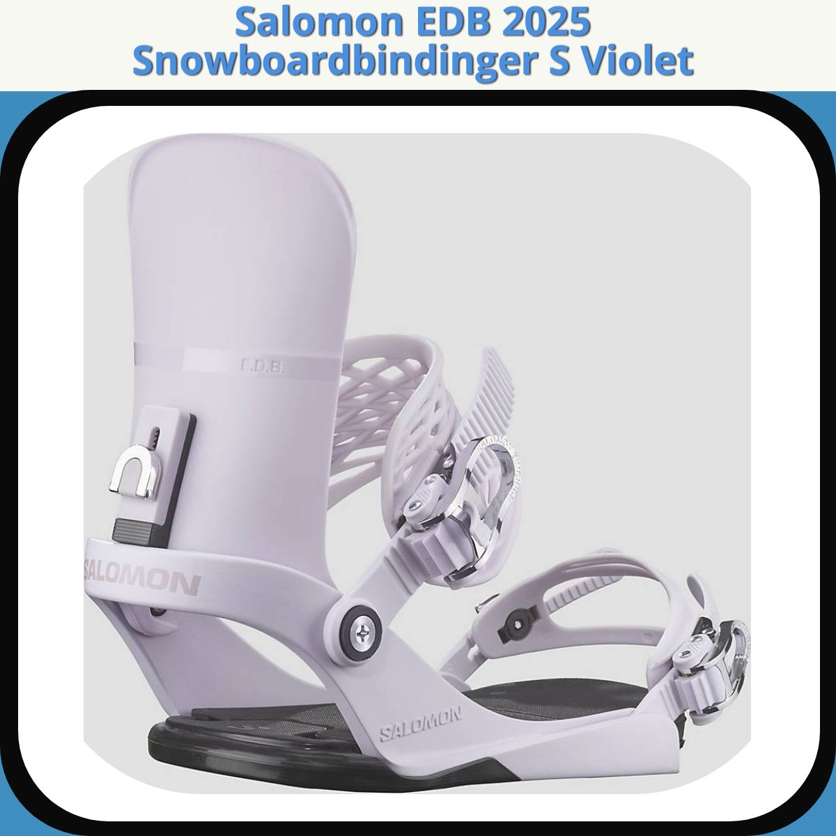 Anmeldelse af Salomon EDB 2025 Snowboardbindinger S Violet