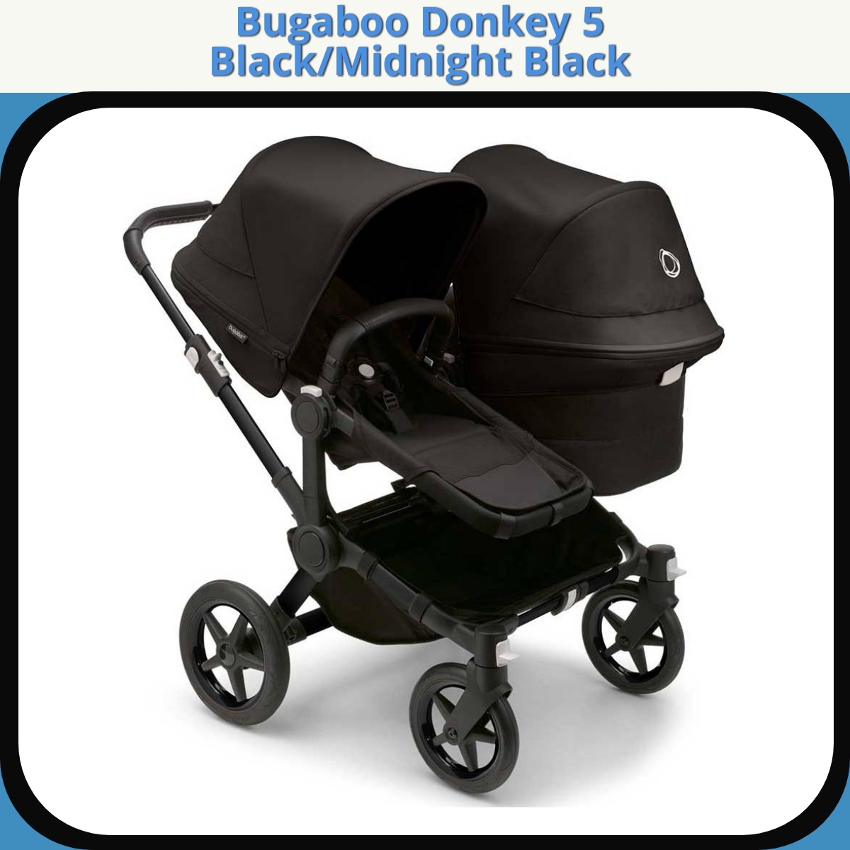 Anmeldelse af Bugaboo Donkey 5 Black/Midnight Black