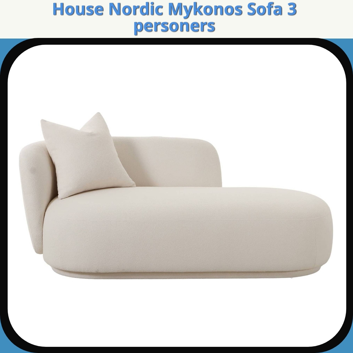 Anmeldelse af House Nordic Mykonos Sofa 3 personers