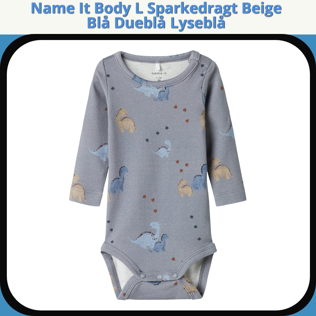 Anmeldelse af Name It Body L Sparkedragt Beige Blå Dueblå Lyseblå