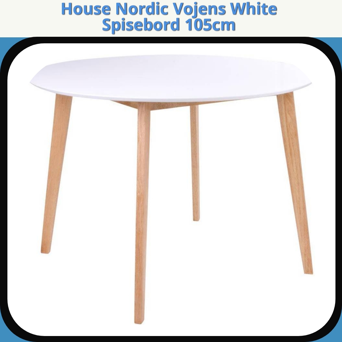 Anmeldelse af House Nordic Vojens White Spisebord 105cm