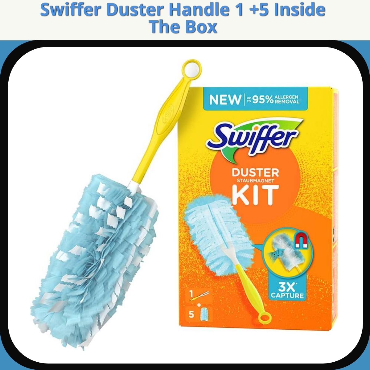 Anmeldelse af Swiffer Duster Handle 1 +5 Inside The Box
