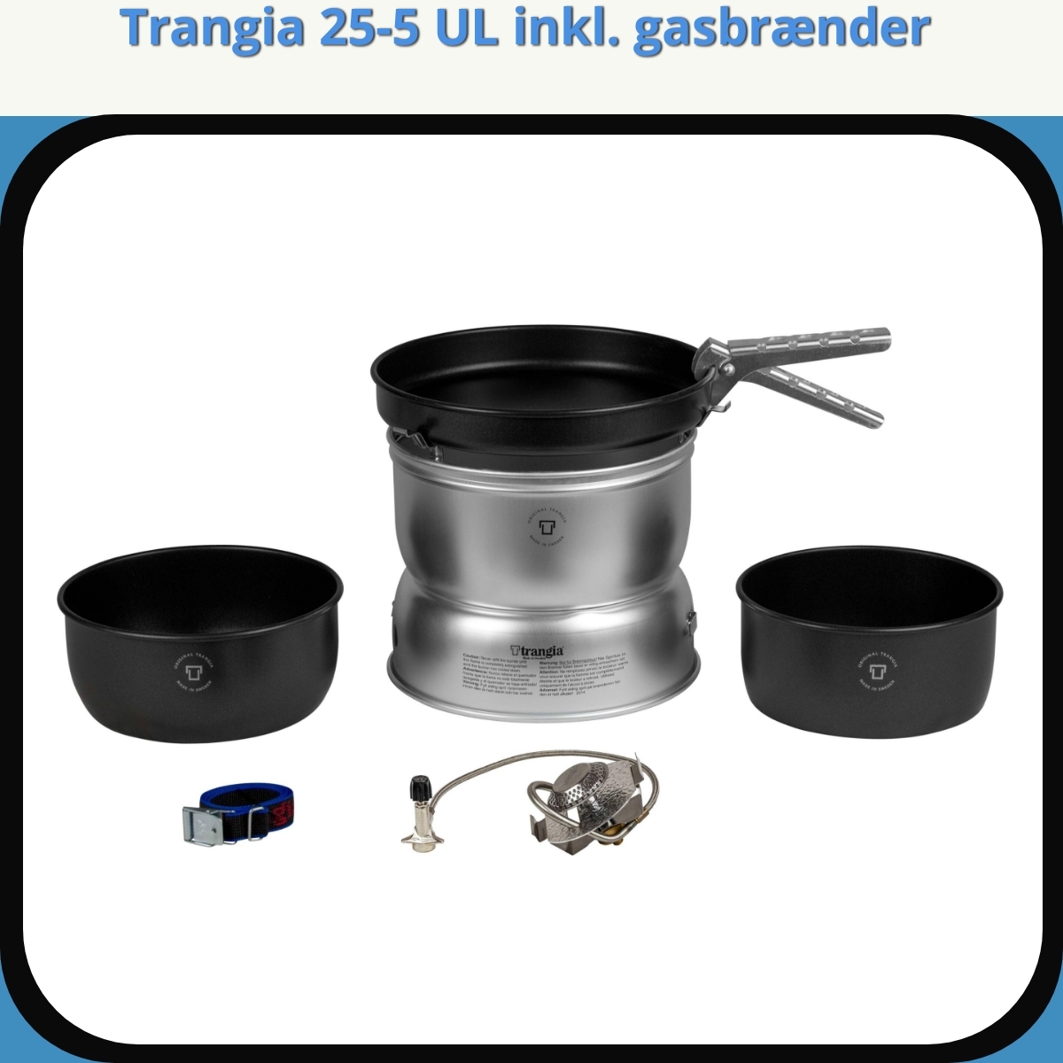 Anmeldelse af Trangia 25-5 UL inkl. gasbrænder