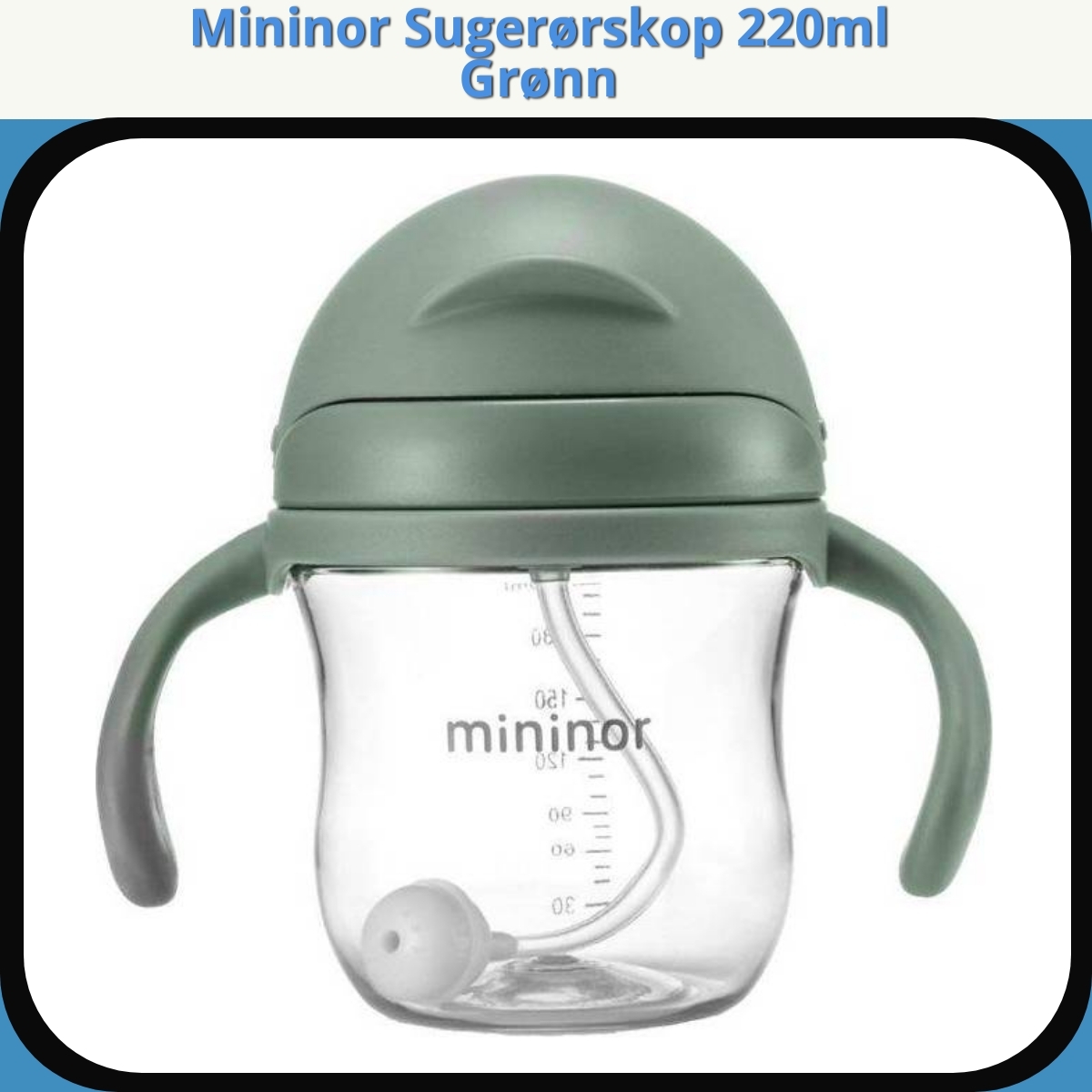 Anmeldelse af Mininor Sugerørskop 220ml Grønn