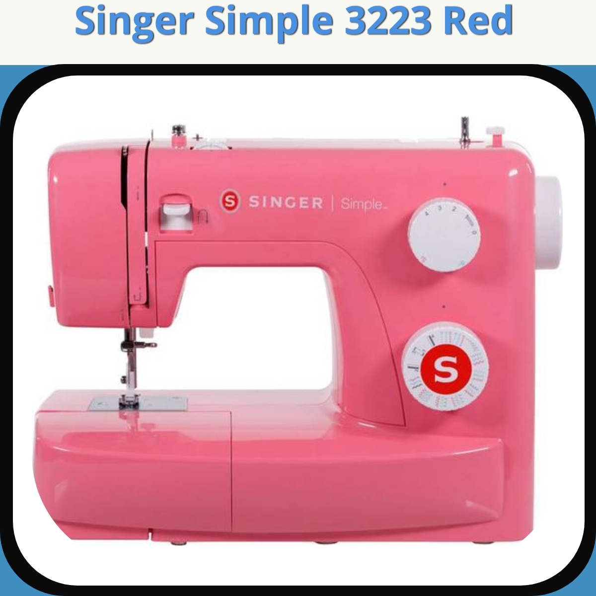 Anmeldelse af Singer Simple 3223 Red