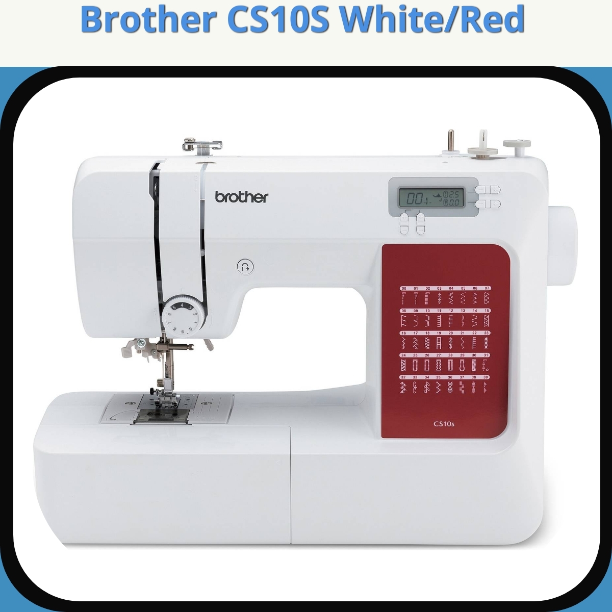 Anmeldelse af Brother CS10S White/Red