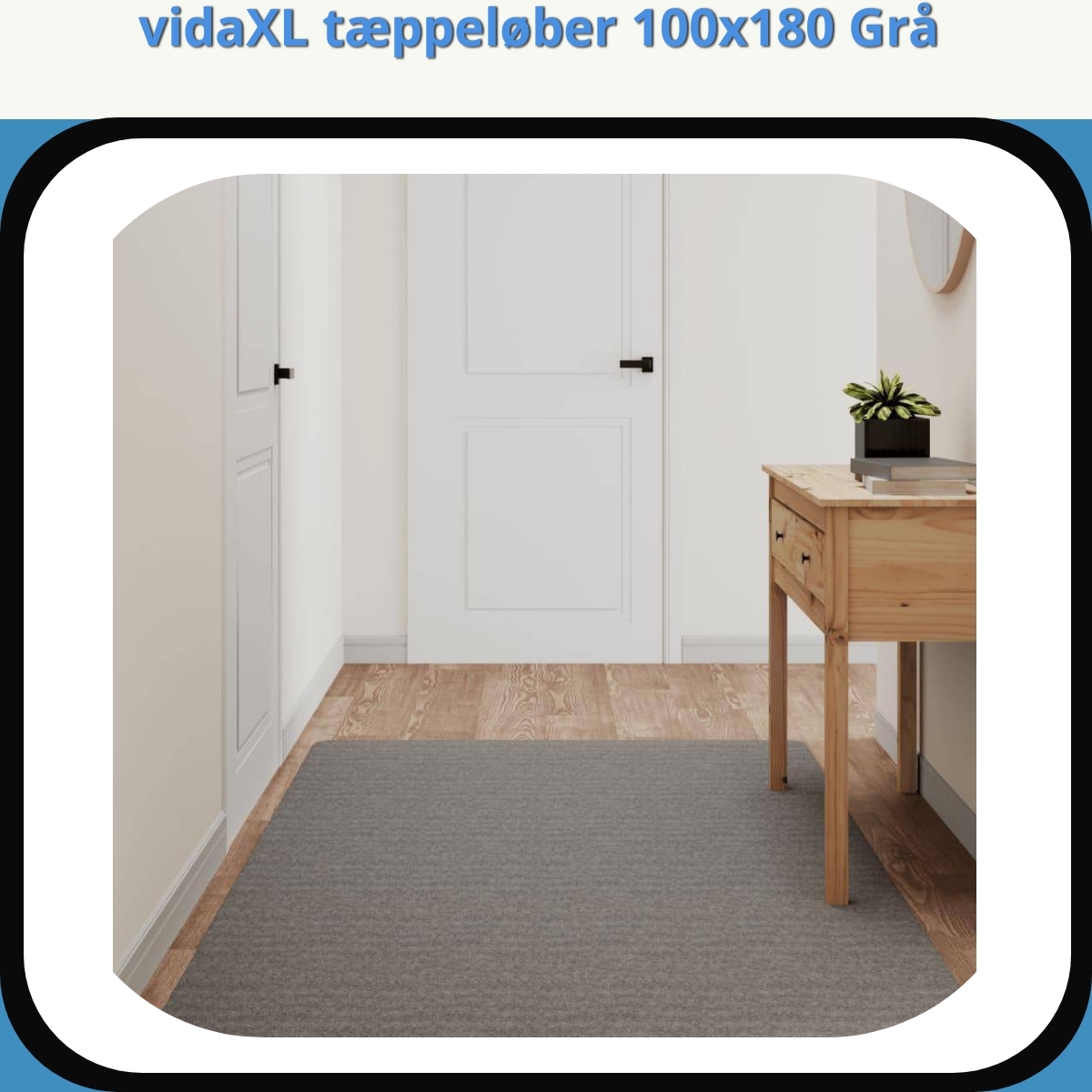 Anmeldelse af vidaXL tæppeløber 100x180 Grå
