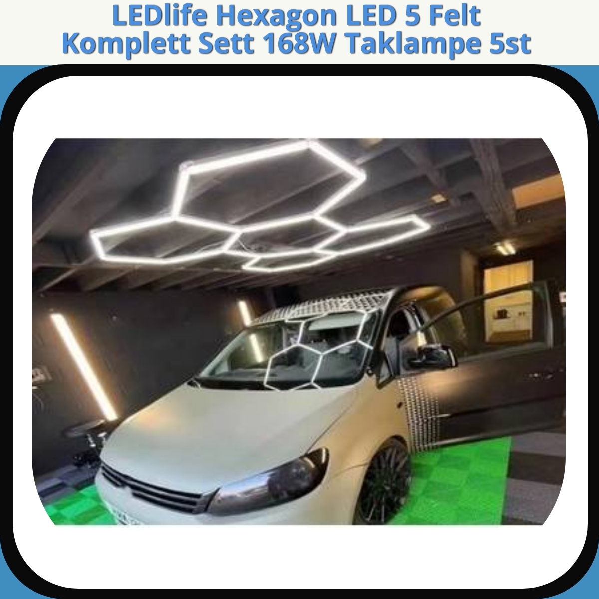 Anmeldelse af LEDlife Hexagon LED 5 Felt Komplett Sett 168W Taklampe 5st