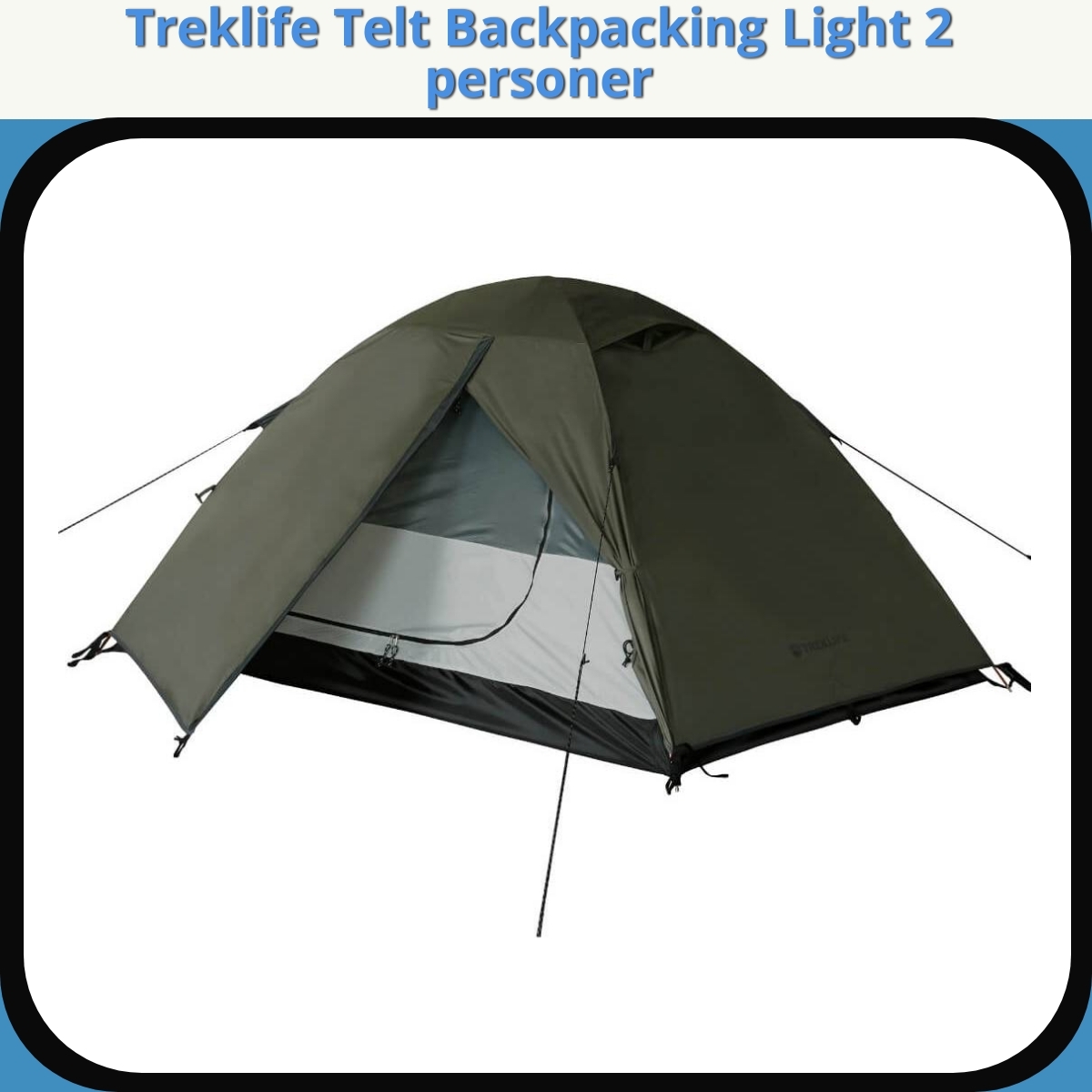 Anmeldelse af Treklife Telt Backpacking Light 2 personer